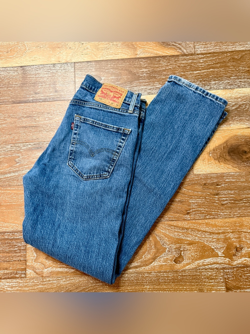 Levi's 505 Men's Blue Straight Leg Classic Denim Jeans 32 x 34
